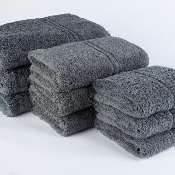 EcoKnit 550gsm towels charcoal