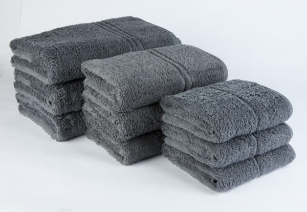 EcoKnit 550gsm towels charcoal