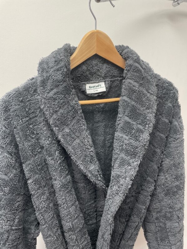 EcoKnit Cotton Robe Mosaic (Charcoal ) - Image 4