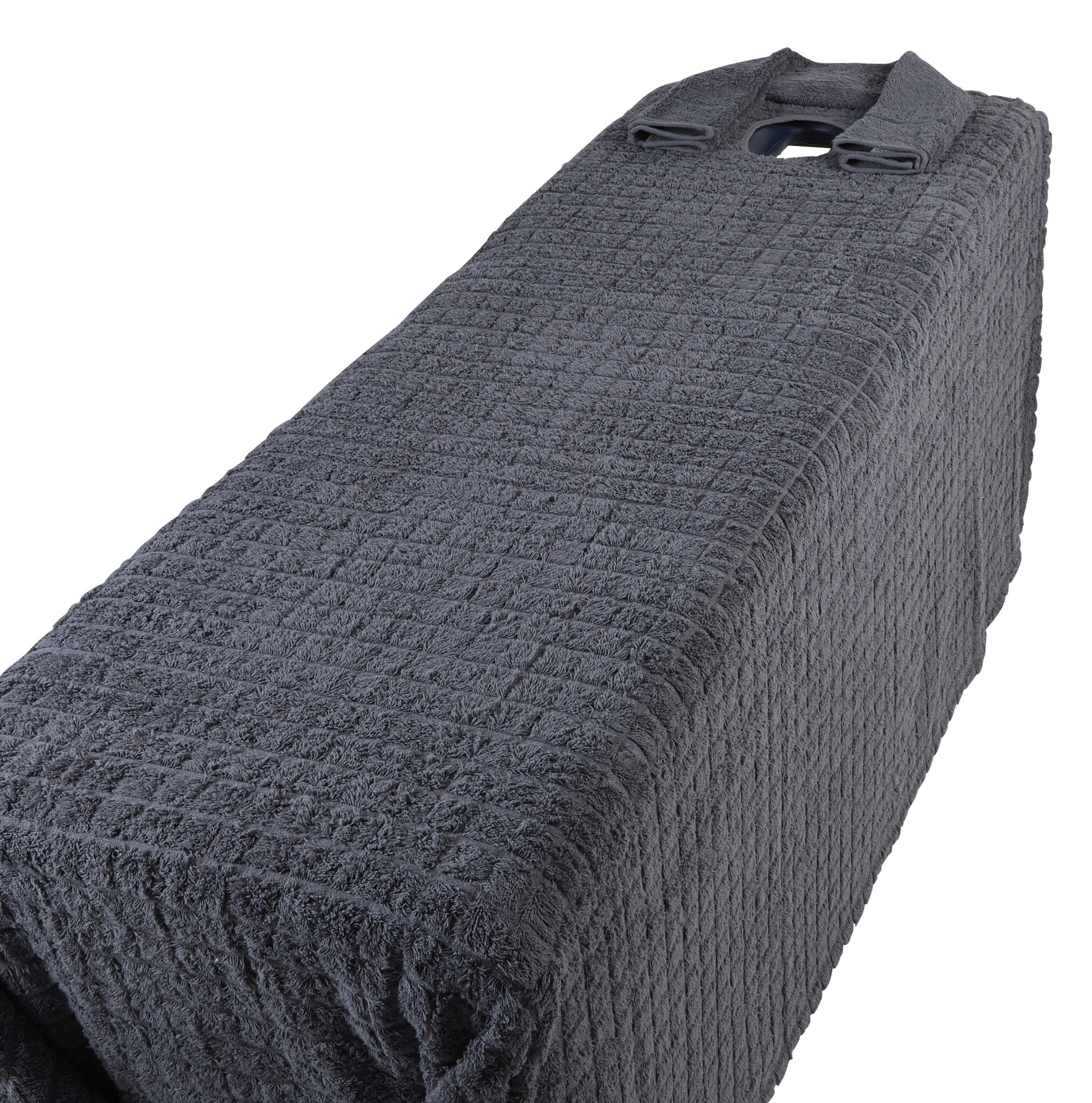EcoKnit Spa Couch Cover with Head Hole 200 x 240cm Charcoal Hartdean Ltd