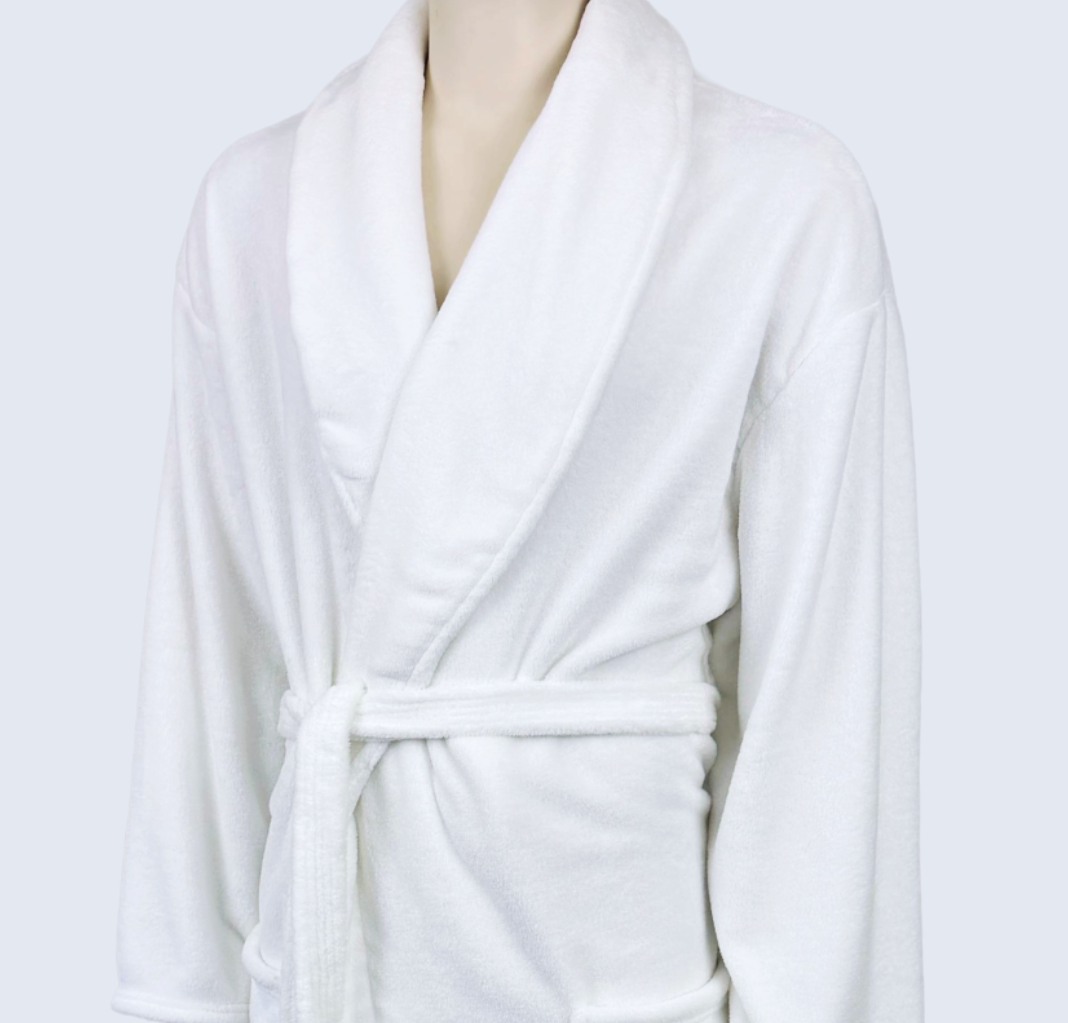 white dressing gown Anwen Dressing Gown