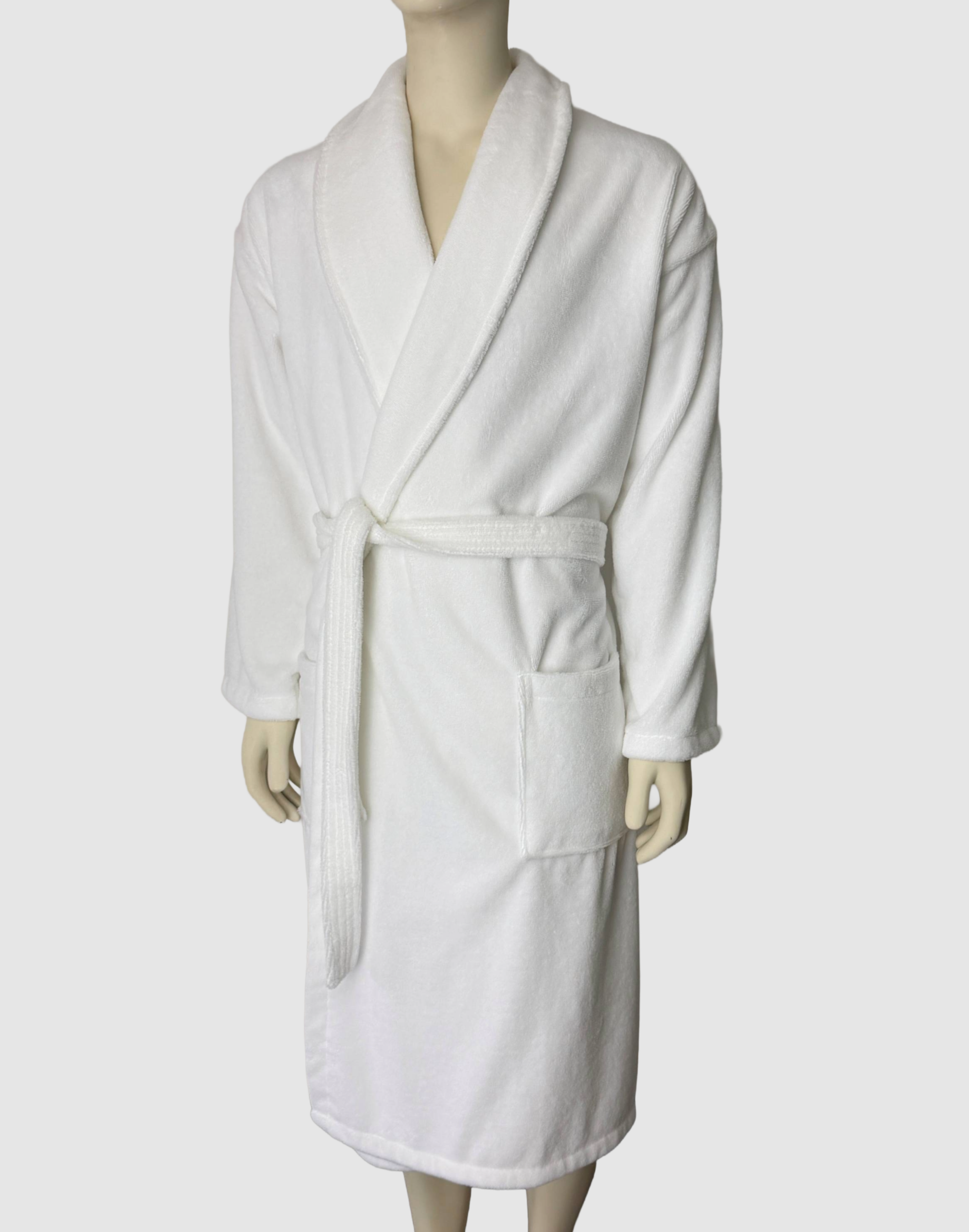 Duo Touch Classic Robe - White - Image 3