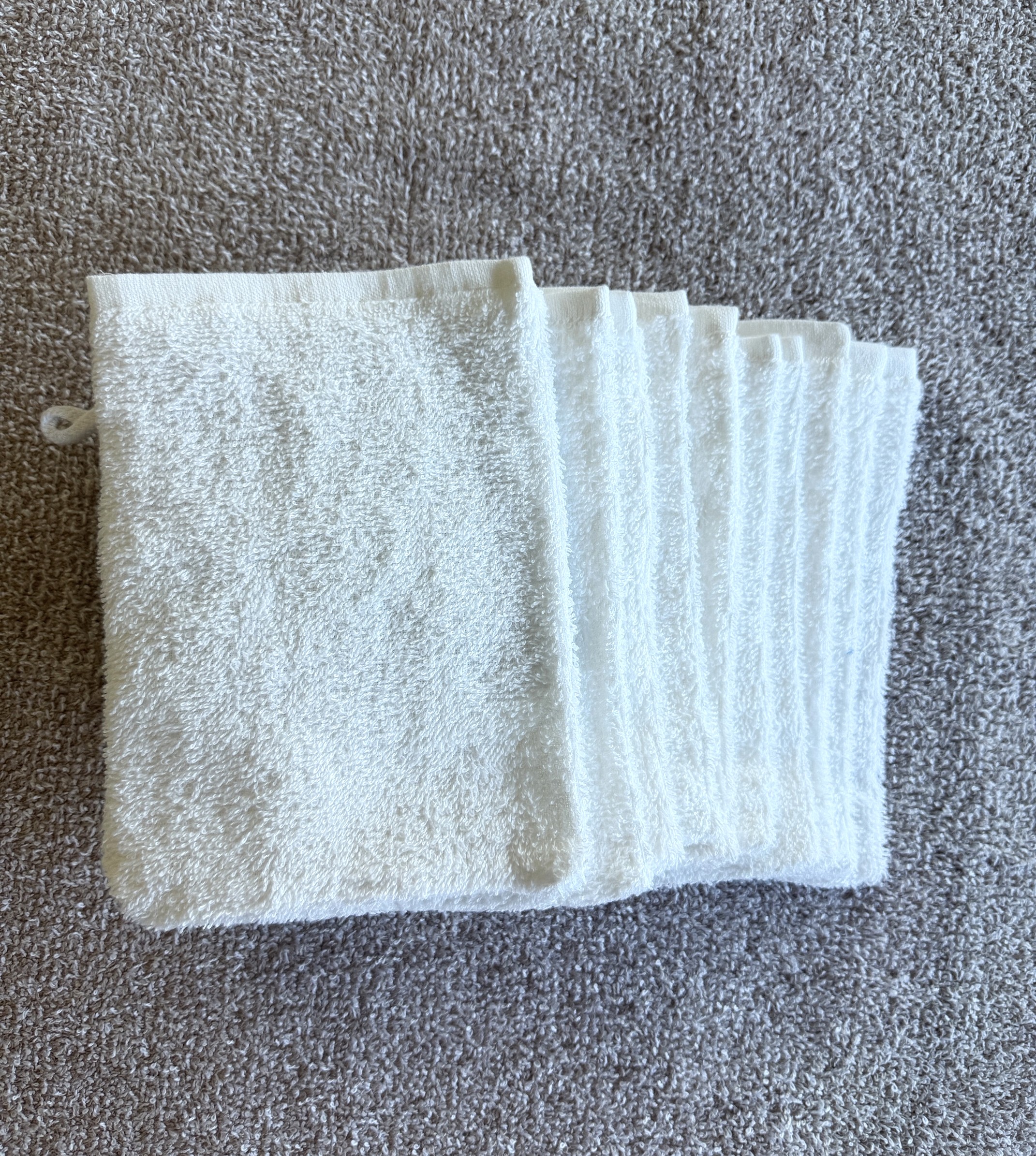 Hand Mitts - Cotton (10 Pack) (White) - Image 3